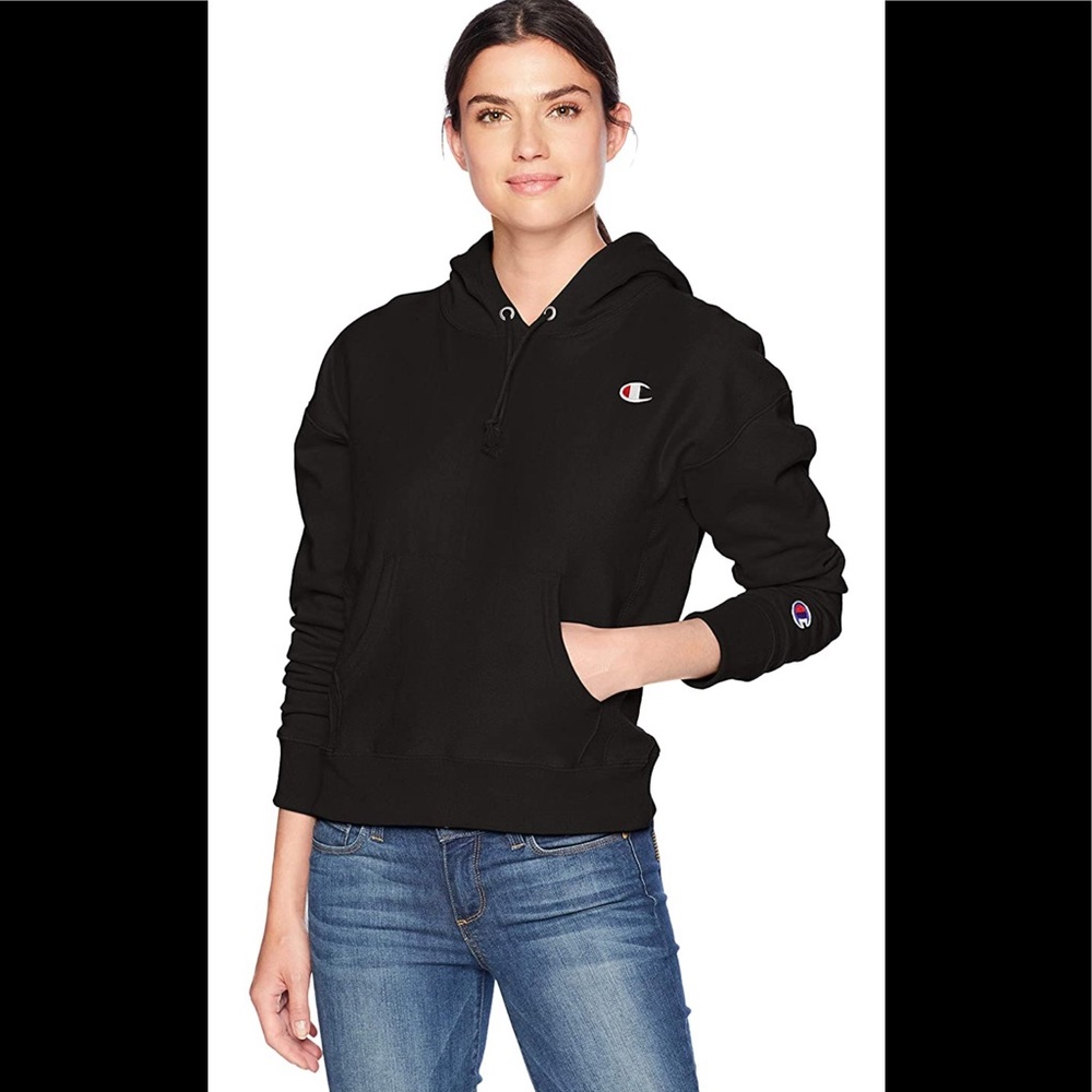 Champion Women's Reverse Weave Hoodie, Left Chest C Size Small